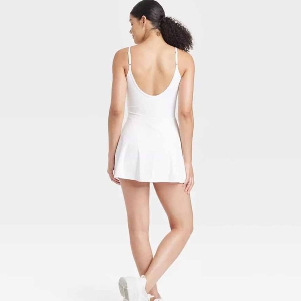 JoyLab White Women's Corset Detail Athletic Dress - Picture 6 of 12